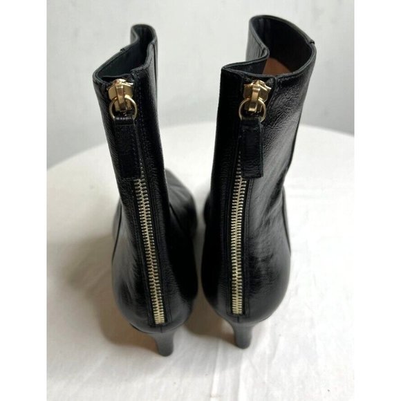 J. Crew Black Ankle Boots Kitten Heel - Picture 3 of 9